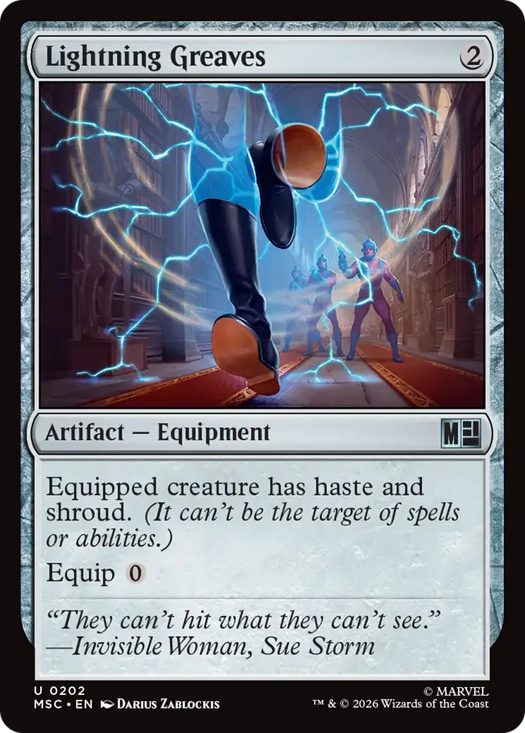 Lightning Greaves — Marvel Super Heroes Commander — Magic: The Gathering