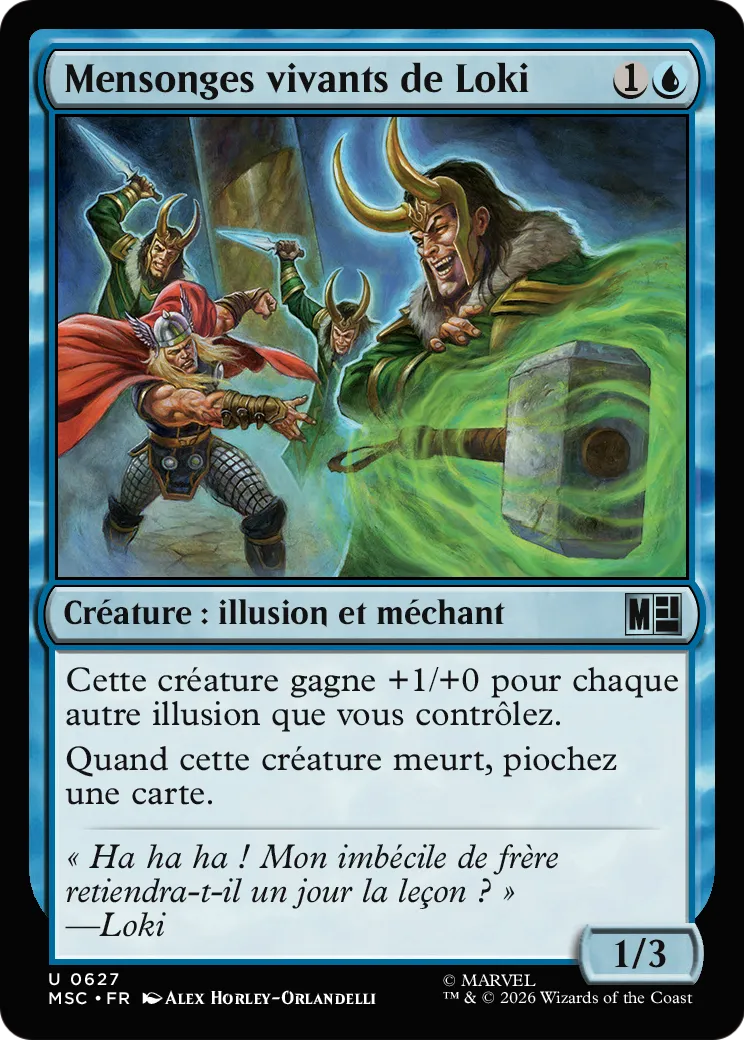 Mensonges vivants de Loki — Marvel Super Heroes Commander — Magic: The Gathering
