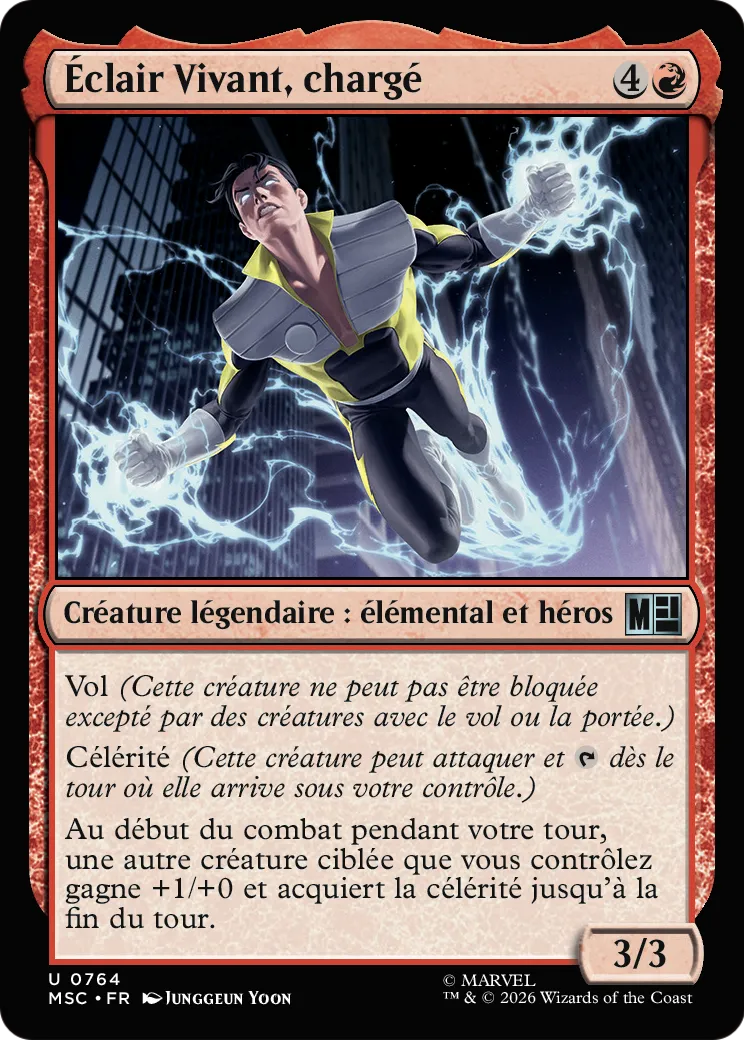 Éclair Vivant, chargé — Marvel Super Heroes Commander — Magic: The Gathering