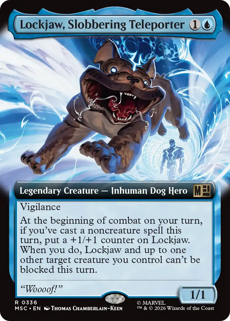 Lockjaw, Slobbering Teleporter — Marvel Super Heroes Commander — Magic: The Gathering