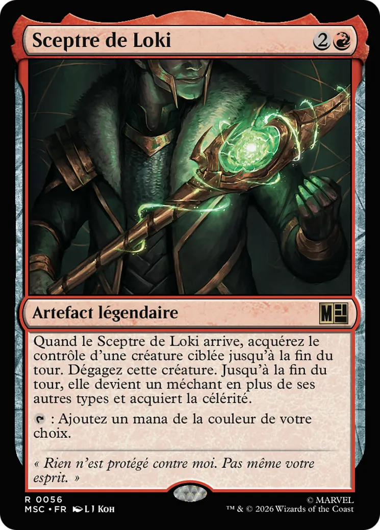 Sceptre de Loki — Marvel Super Heroes Commander — Magic: The Gathering