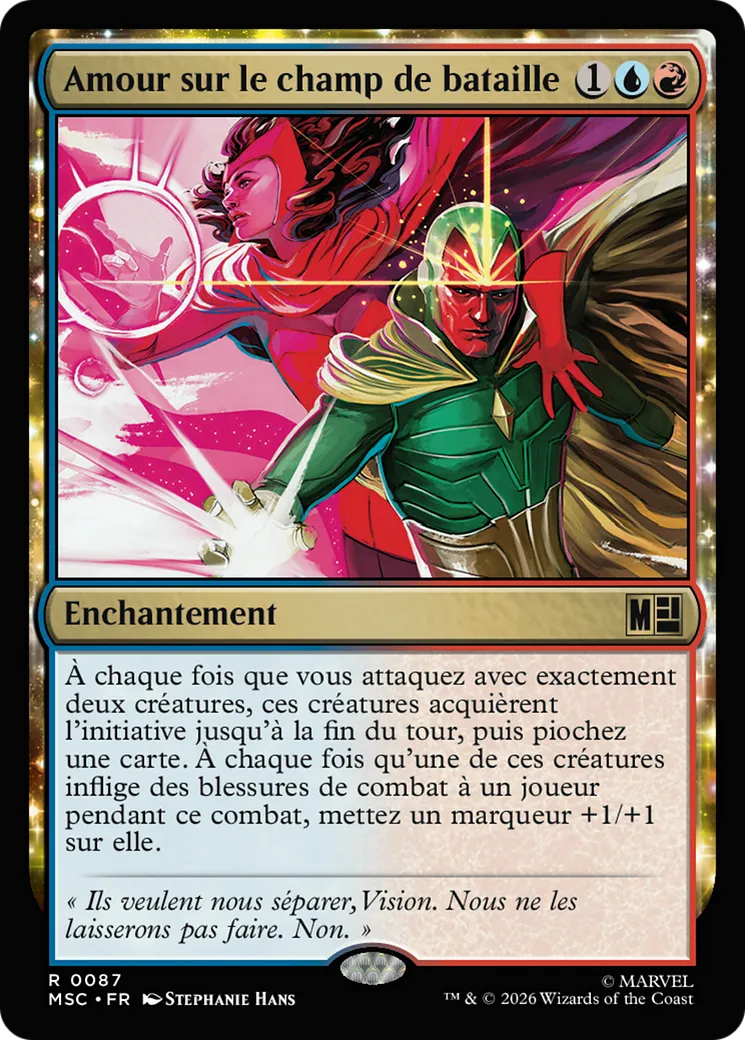 Amour sur le champ de bataille — Marvel Super Heroes Commander — Magic: The Gathering