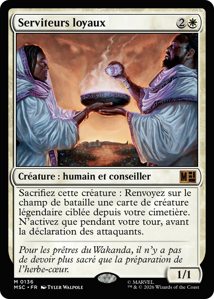 Serviteurs loyaux — Marvel Super Heroes Commander — Magic: The Gathering