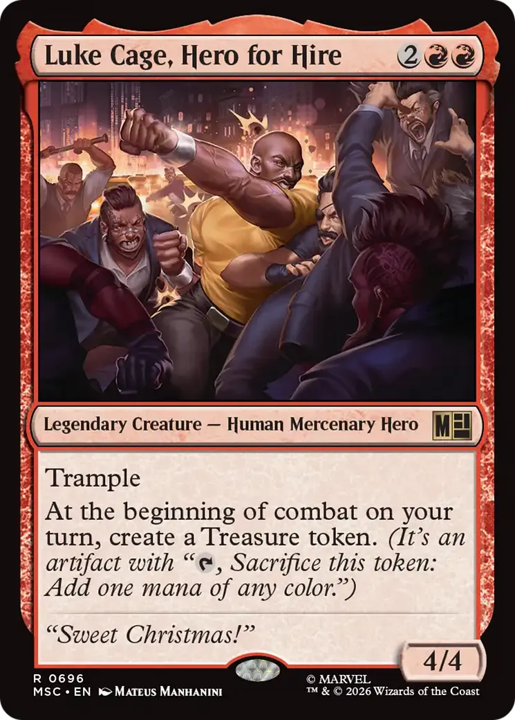 Luke Cage, Hero for Hire from Marvel Super Heroes Commander - Magic: The Gathering