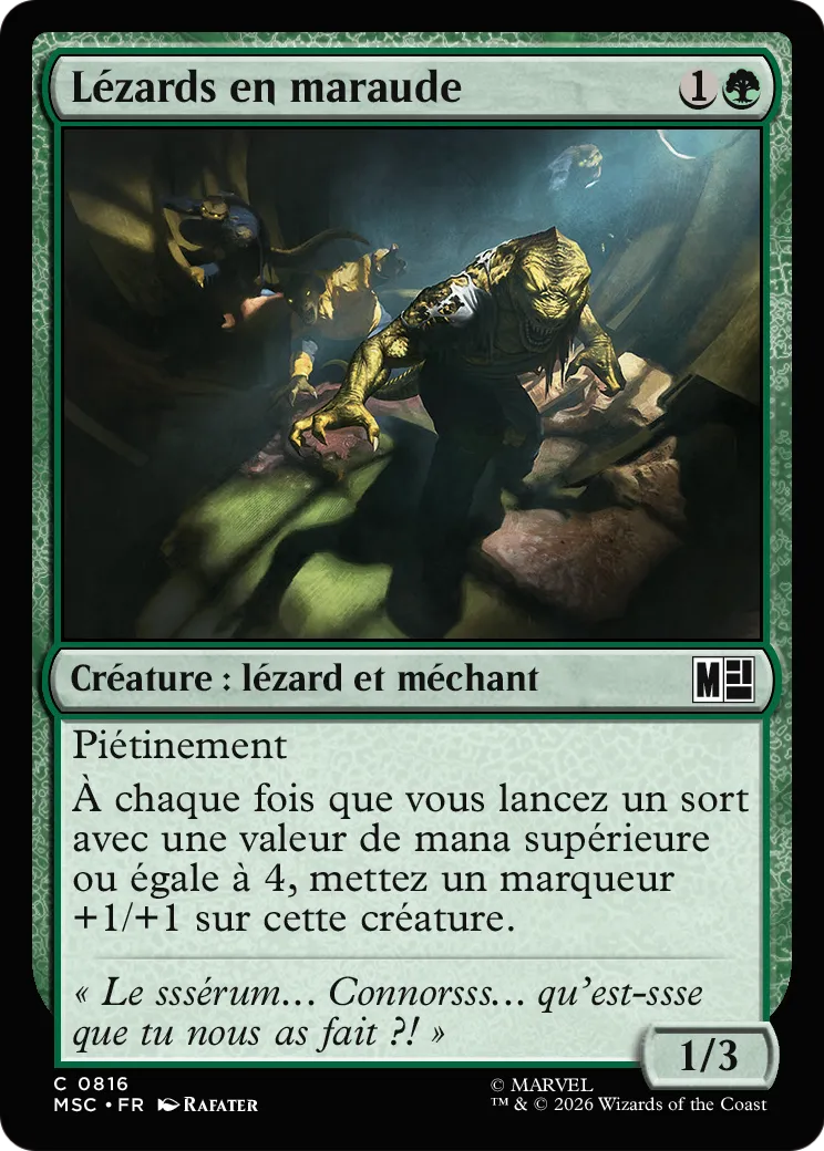 Lézards en maraude — Marvel Super Heroes Commander — Magic: The Gathering