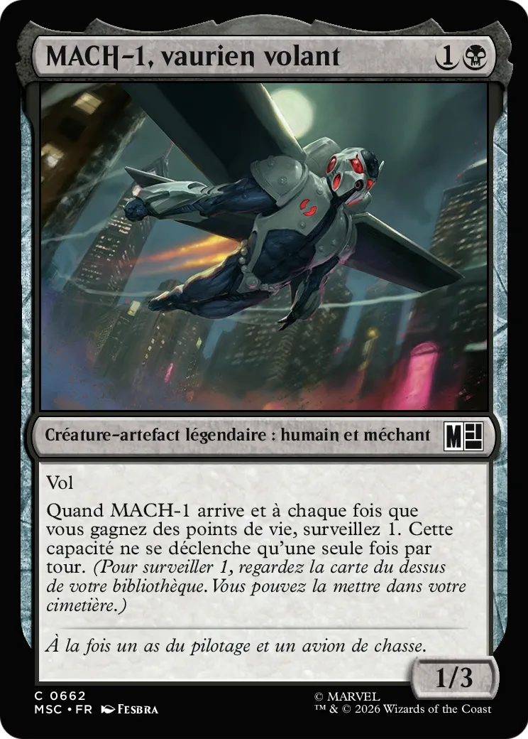 MACH-1, vaurien volant — Marvel Super Heroes Commander — Magic: The Gathering