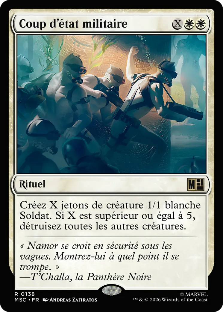 Coup d'état militaire — Marvel Super Heroes Commander — Magic: The Gathering