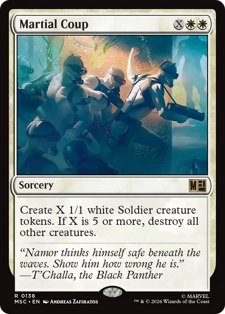 Coup d'état militaire — Marvel Super Heroes Commander — Magic: The Gathering