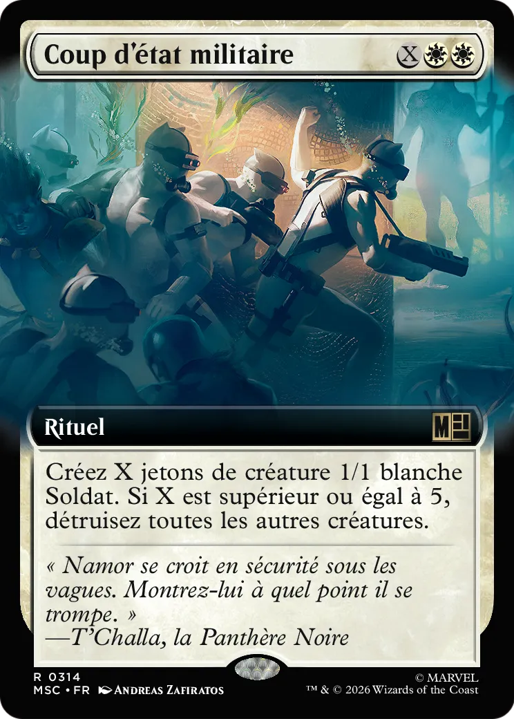 Coup d'état militaire — Marvel Super Heroes Commander — Magic: The Gathering