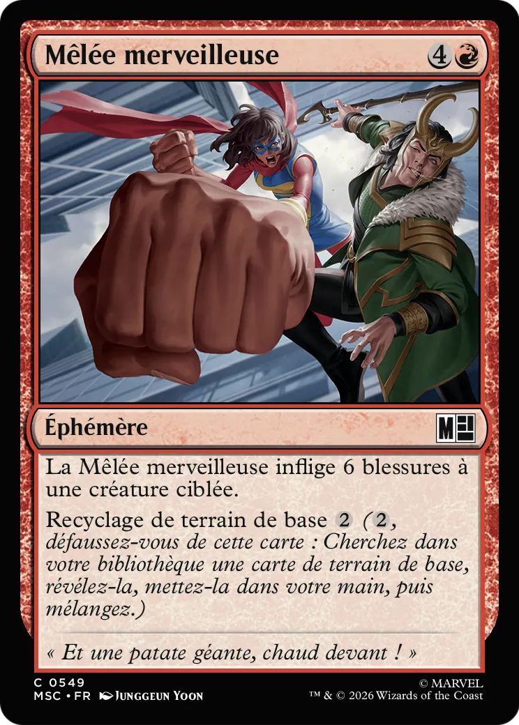 Mêlée merveilleuse — Marvel Super Heroes Commander — Magic: The Gathering
