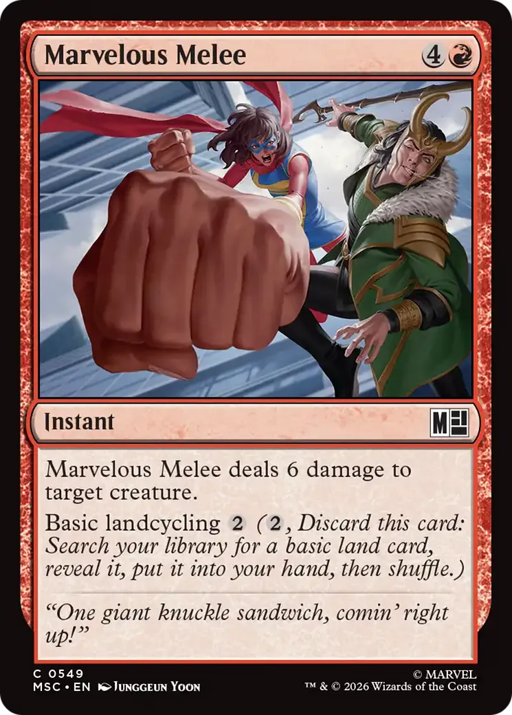 Mêlée merveilleuse — Marvel Super Heroes Commander — Magic: The Gathering