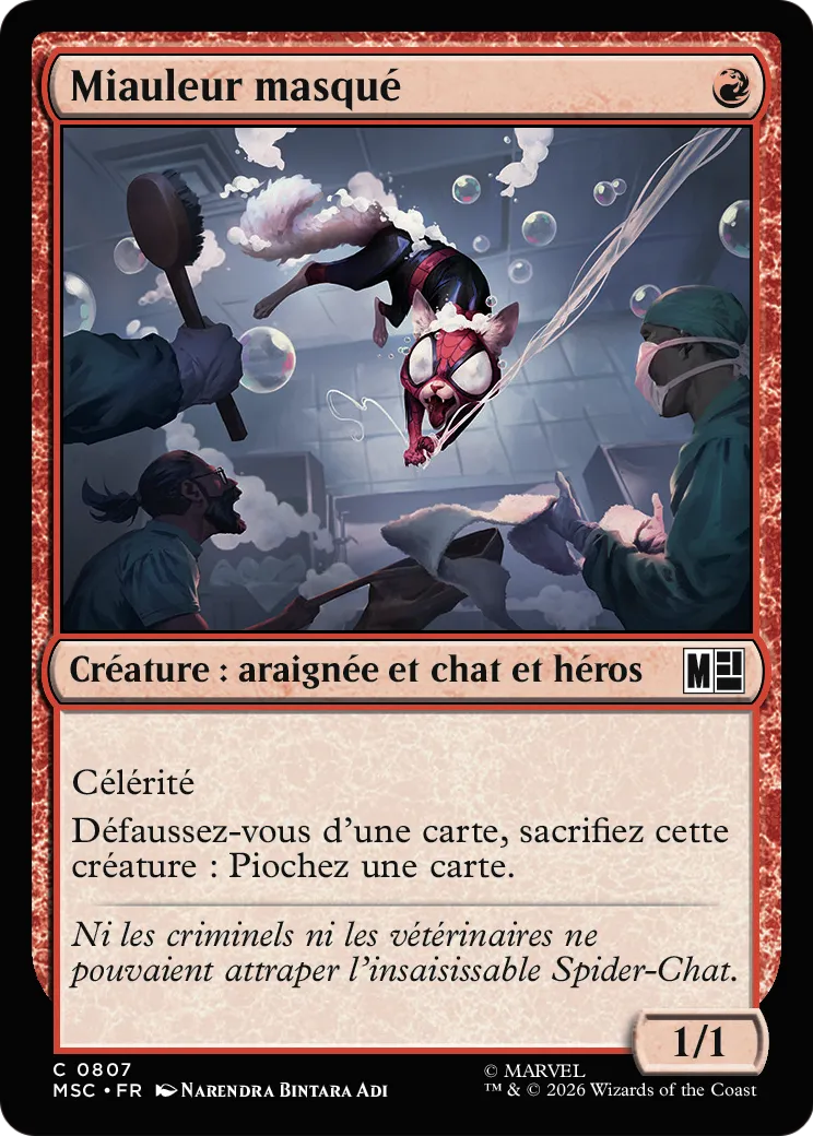 Miauleur masqué — Marvel Super Heroes Commander — Magic: The Gathering