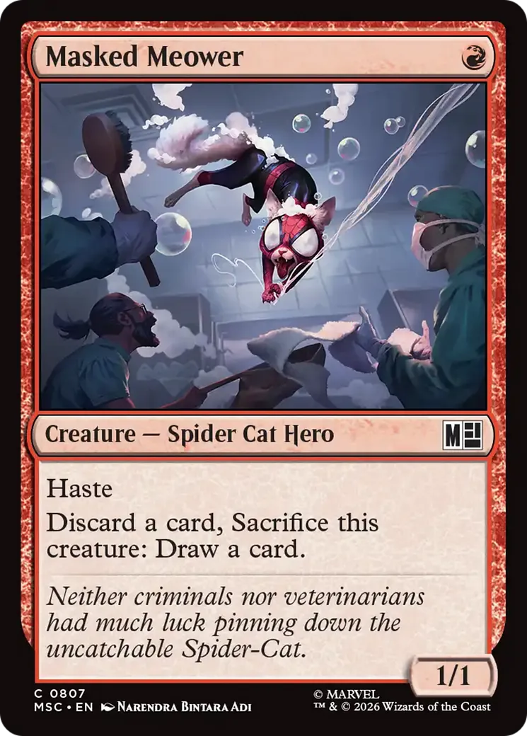 Masked Meower — Marvel Super Heroes Commander — Magic: The Gathering