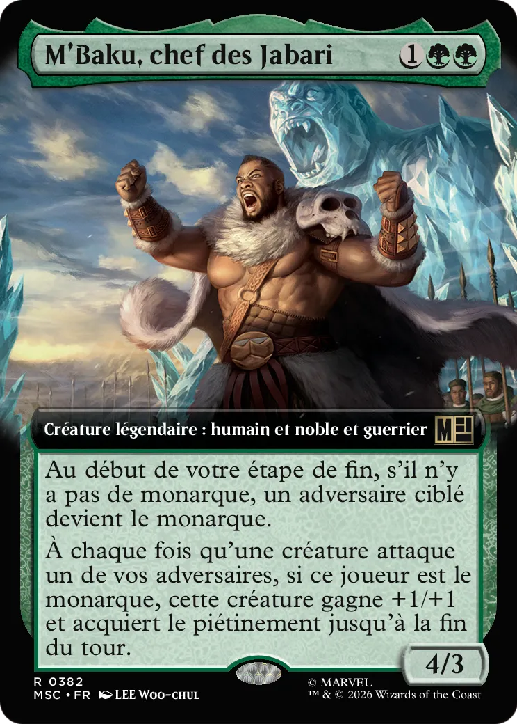 M'Baku, chef des Jabari — Marvel Super Heroes Commander — Magic: The Gathering