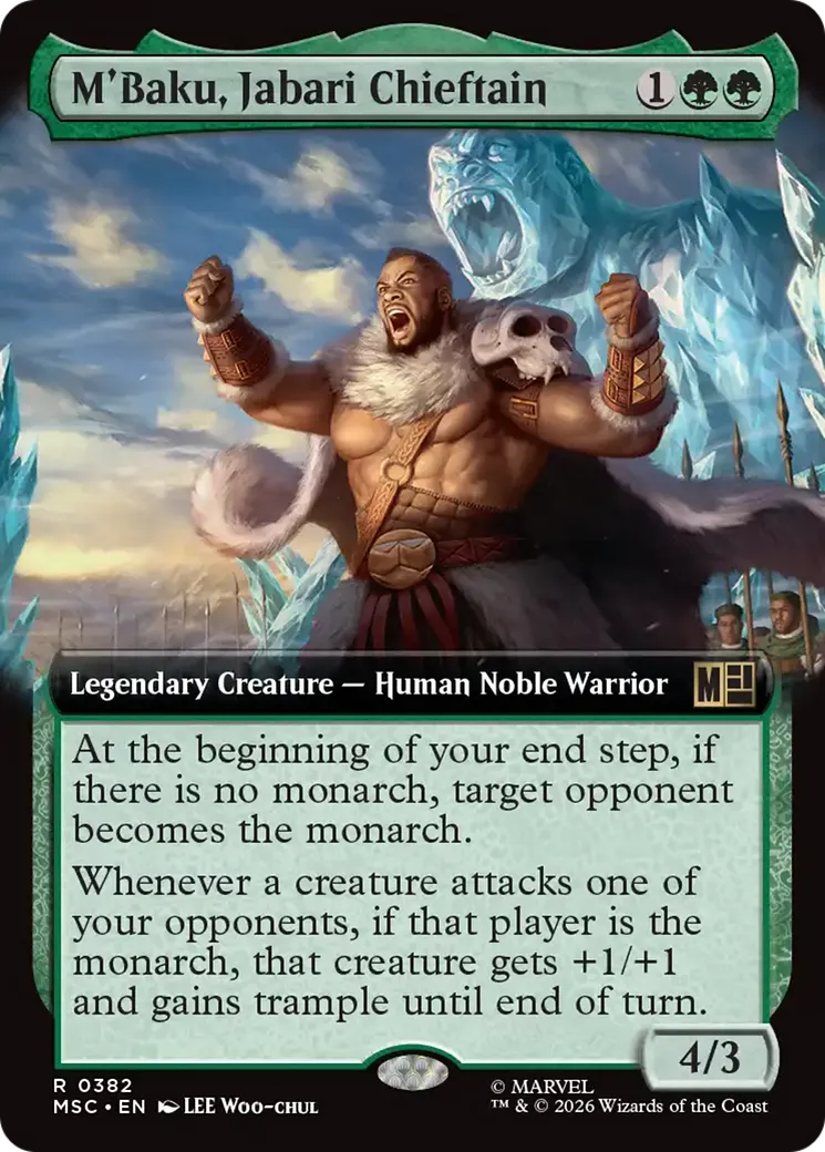 M'Baku, Jabari Chieftain — Marvel Super Heroes Commander — Magic: The Gathering