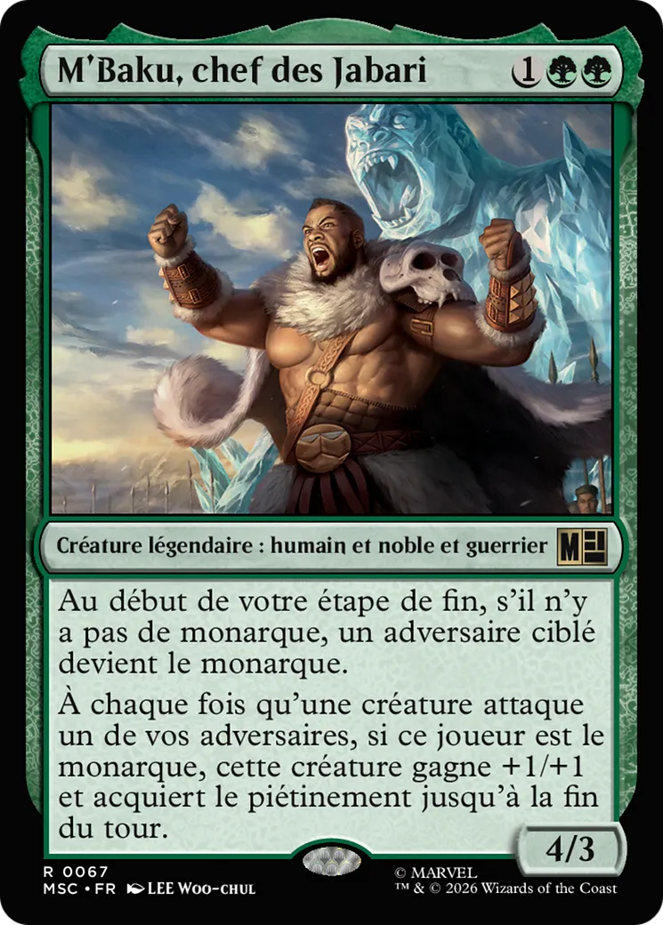 M'Baku, chef des Jabari — Marvel Super Heroes Commander — Magic: The Gathering