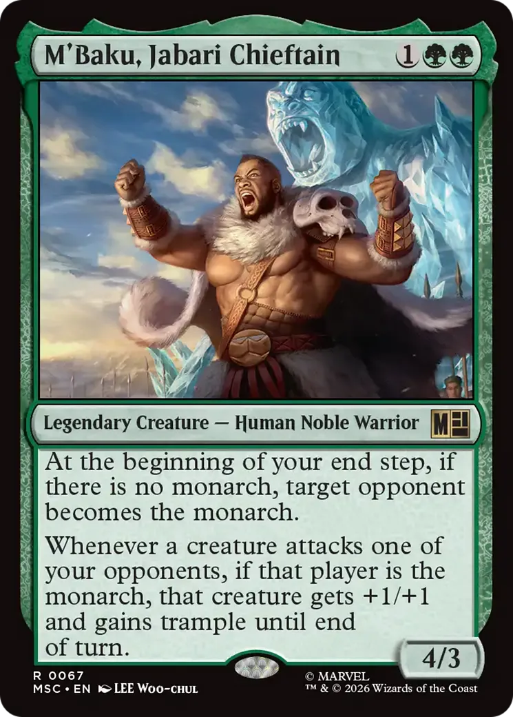 M'Baku, Jabari Chieftain — Marvel Super Heroes Commander — Magic: The Gathering