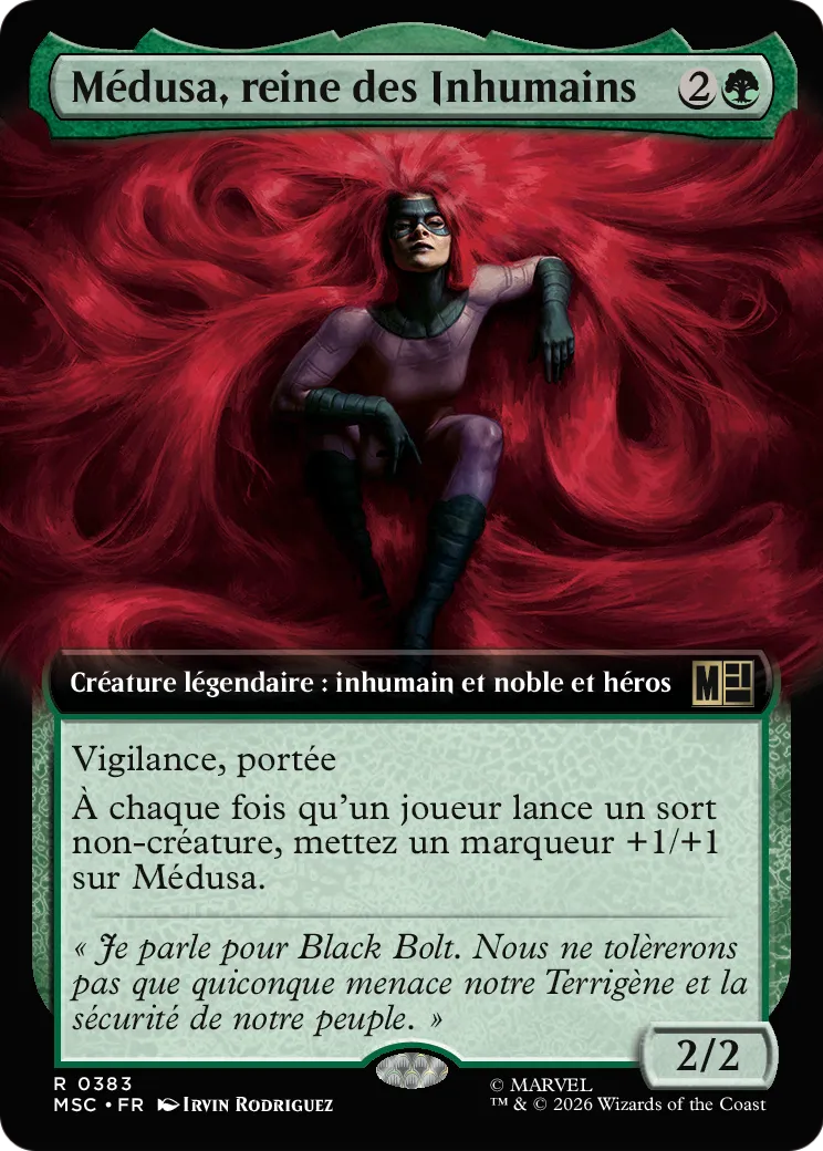 Médusa, reine inhumaine — Marvel Super Heroes Commander — Magic: The Gathering