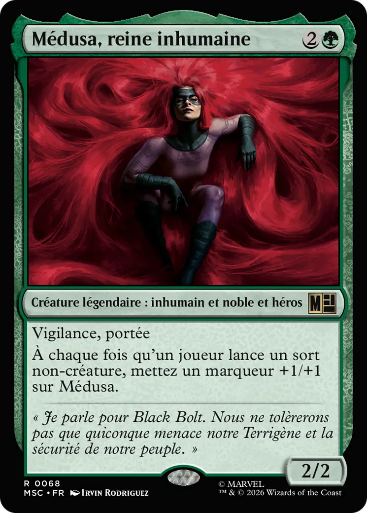 Médusa, reine inhumaine — Marvel Super Heroes Commander — Magic: The Gathering