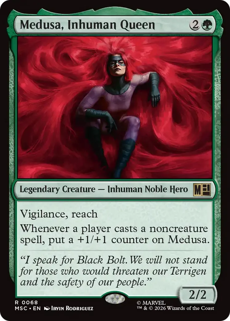 Médusa, reine inhumaine — Marvel Super Heroes Commander — Magic: The Gathering