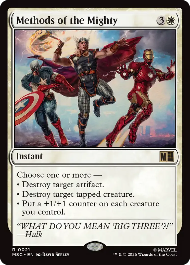 Methods of the Mighty — Marvel Super Heroes Commander — Magic: The Gathering