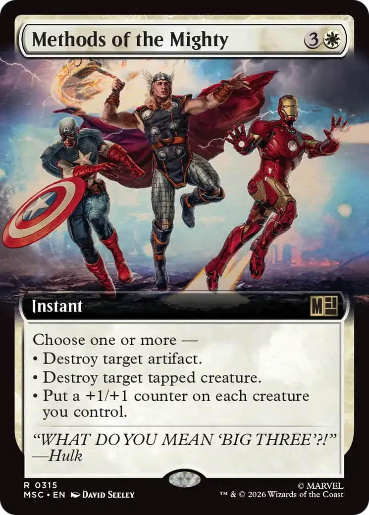 Methods of the Mighty — Marvel Super Heroes Commander — Magic: The Gathering