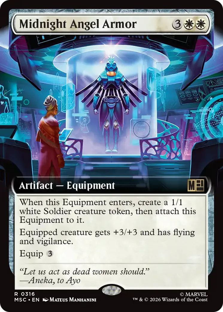 Midnight Angel Armor — Marvel Super Heroes Commander — Magic: The Gathering
