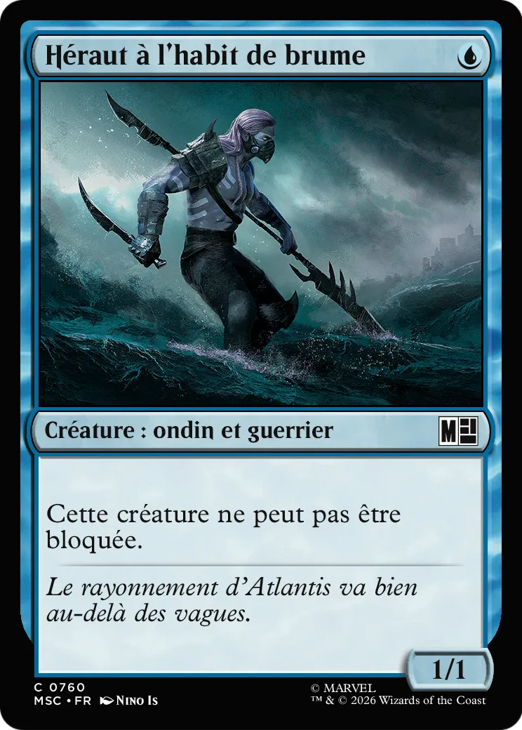 Héraut à l'habit de brume — Marvel Super Heroes Commander — Magic: The Gathering