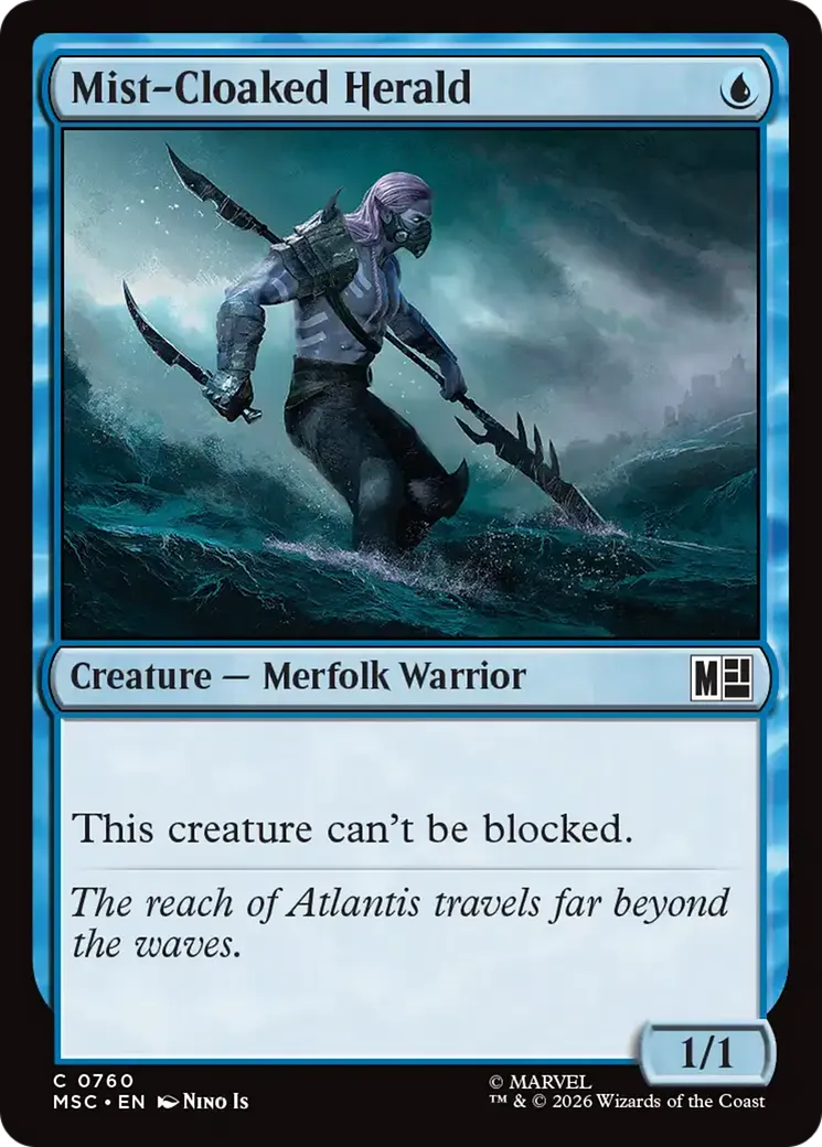 Héraut à l'habit de brume — Marvel Super Heroes Commander — Magic: The Gathering