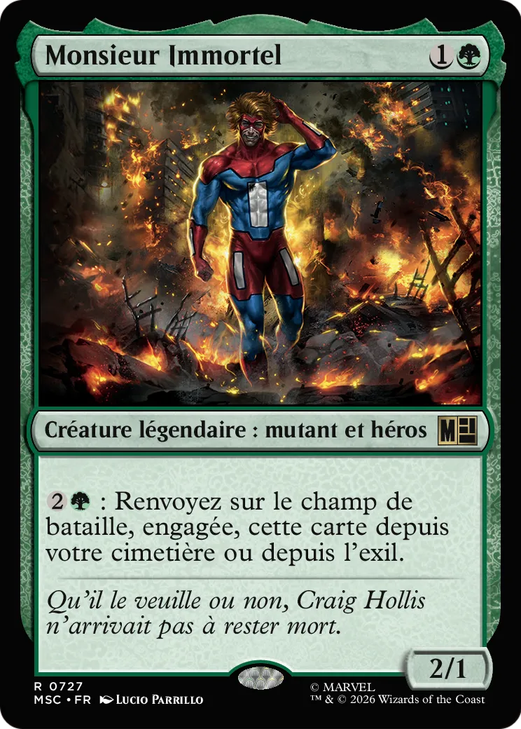 Monsieur Immortel — Marvel Super Heroes Commander — Magic: The Gathering