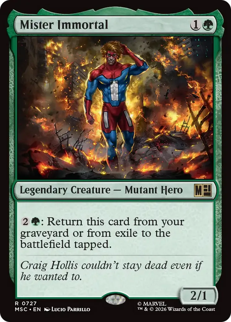 Mister Immortal — Marvel Super Heroes Commander — Magic: The Gathering
