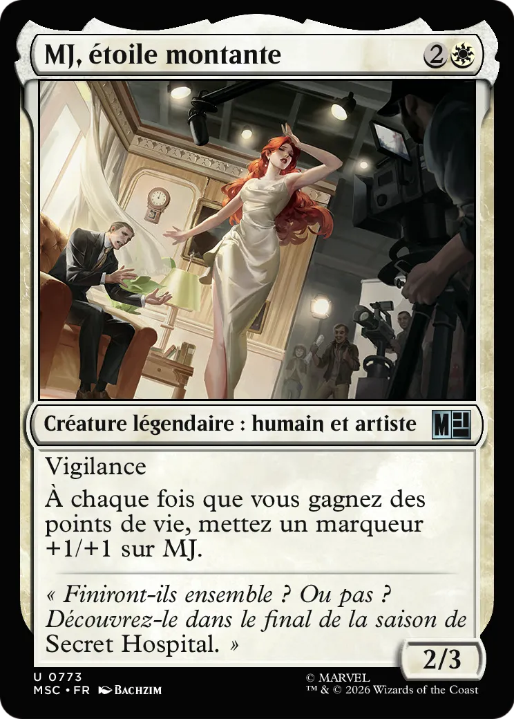 MJ, étoile montante — Marvel Super Heroes Commander — Magic: The Gathering