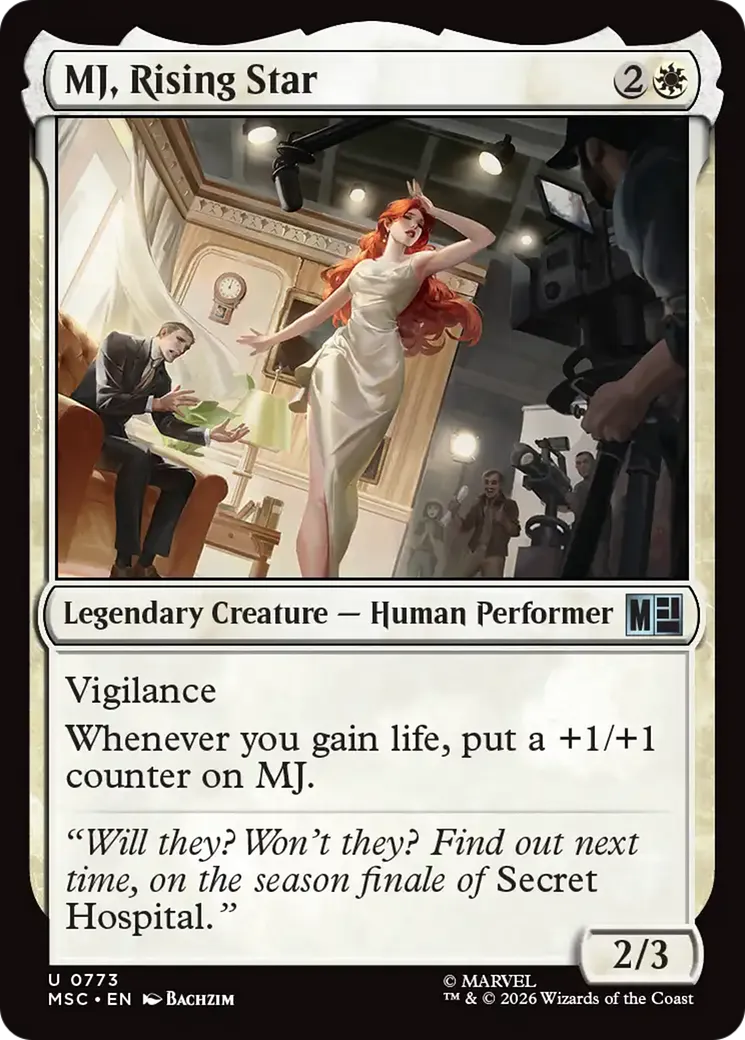 MJ, Rising Star — Marvel Super Heroes Commander — Magic: The Gathering