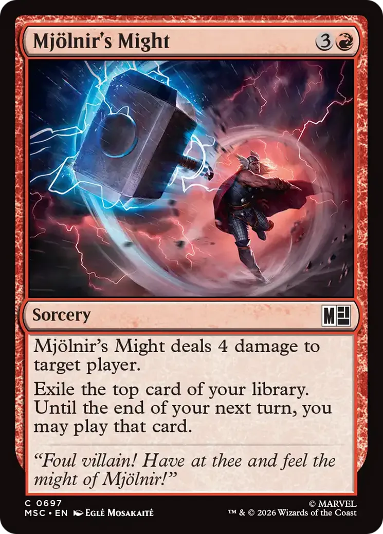 Puissance de Mjöllnir — Marvel Super Heroes Commander — Magic: The Gathering