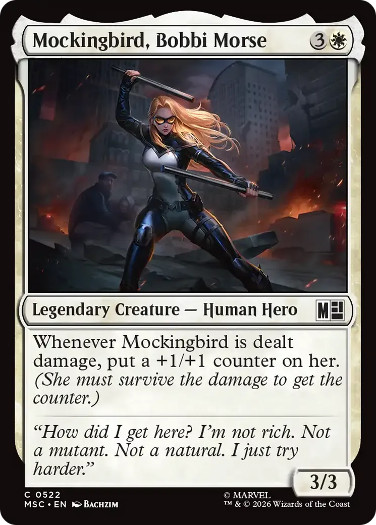 Mockingbird, Bobbi Morse — Marvel Super Heroes Commander — Magic: The Gathering