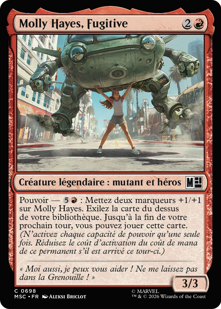 Molly Hayes, Fugitive — Marvel Super Heroes Commander — Magic: The Gathering