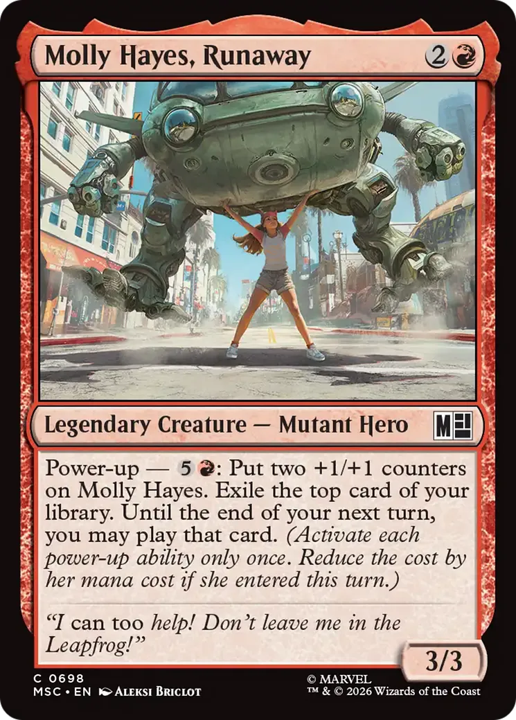 Molly Hayes, Fugitive — Marvel Super Heroes Commander — Magic: The Gathering