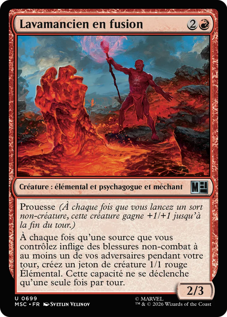 Lavamancien en fusion — Marvel Super Heroes Commander — Magic: The Gathering