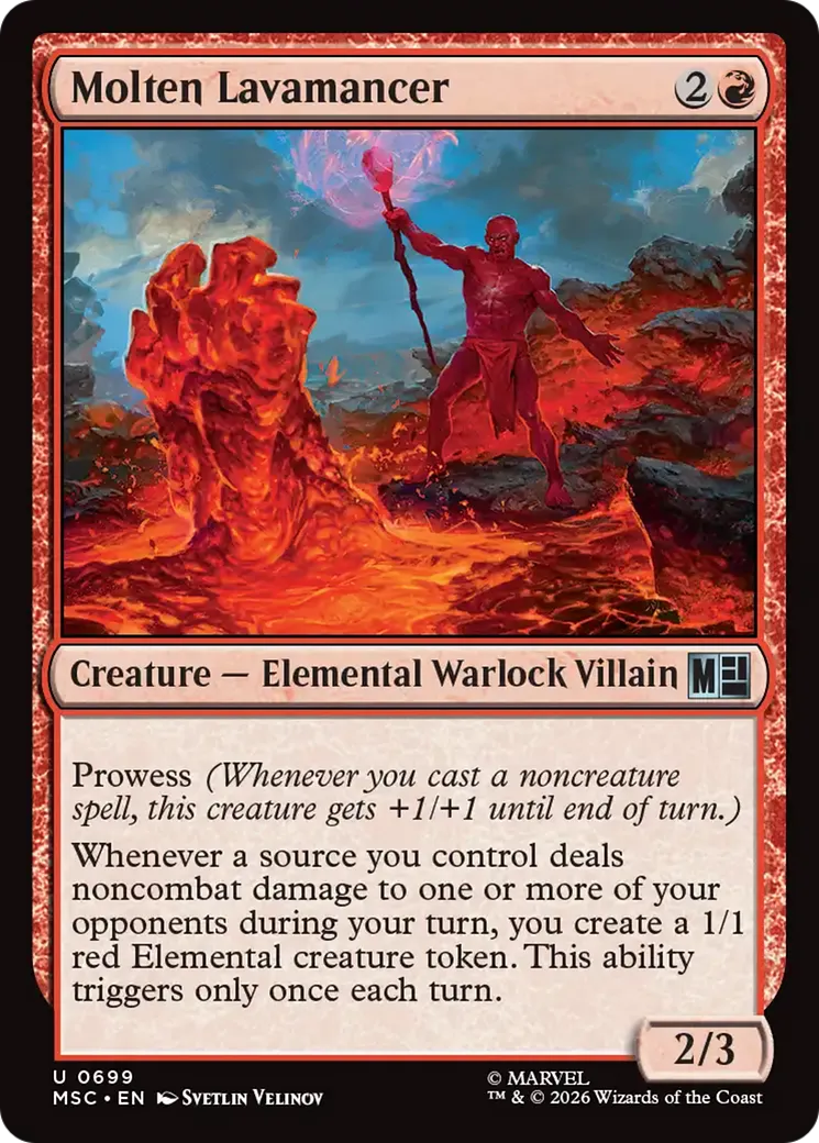 Lavamancien en fusion — Marvel Super Heroes Commander — Magic: The Gathering