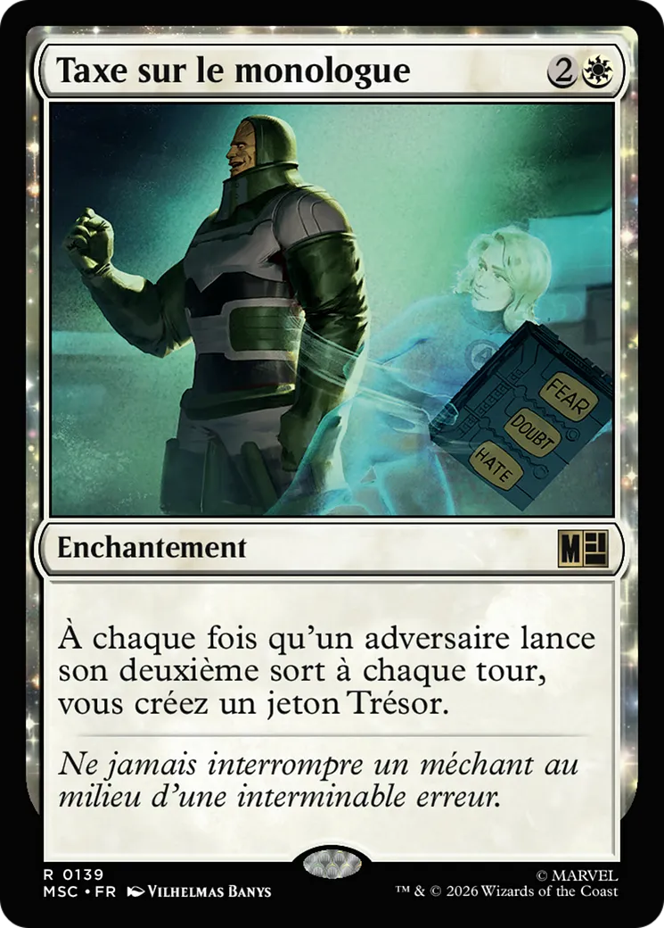 Taxe sur le monologue — Marvel Super Heroes Commander — Magic: The Gathering