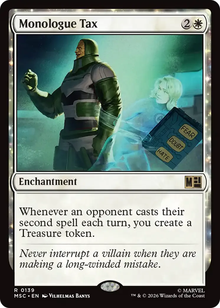 Monologue Tax — Marvel Super Heroes Commander — Magic: The Gathering