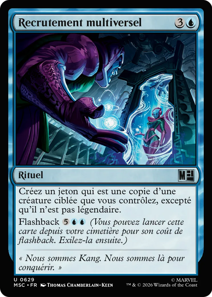 Recrutement multiversel from Marvel Super Heroes Commander - Magic: The Gathering