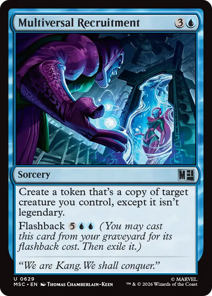 Recrutement multiversel — Marvel Super Heroes Commander — Magic: The Gathering