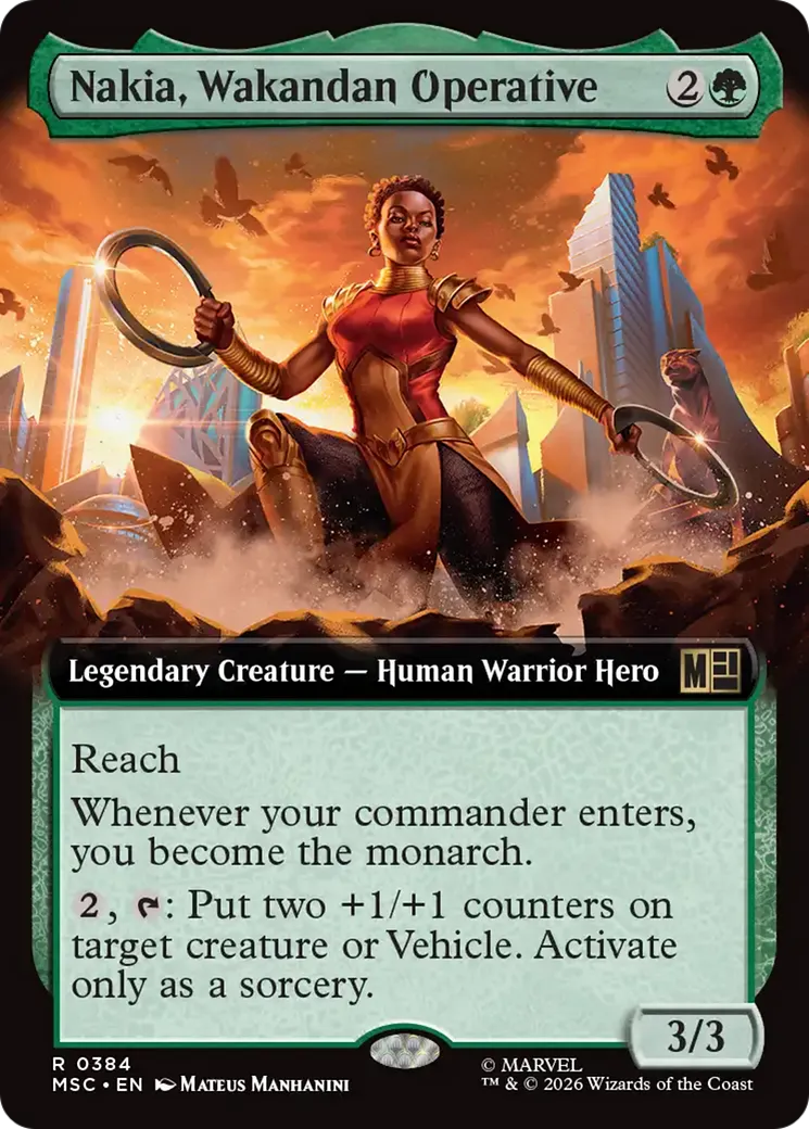 Nakia, Wakandan Operative — Marvel Super Heroes Commander — Magic: The Gathering