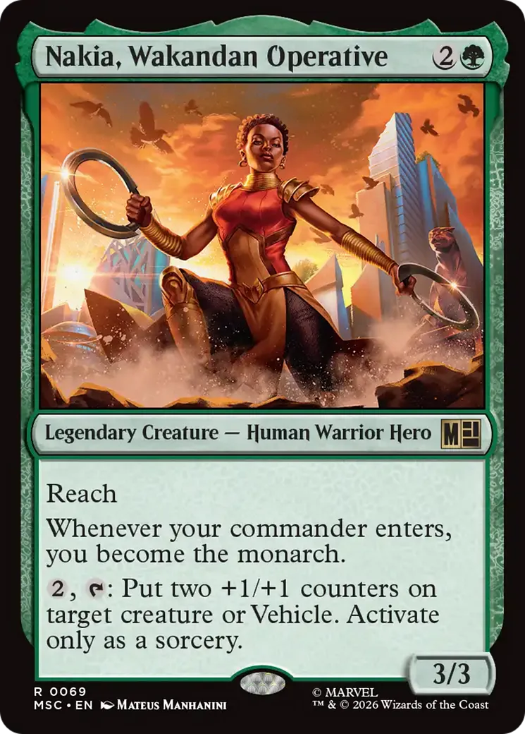 Nakia, agente wakandaise — Marvel Super Heroes Commander — Magic: The Gathering