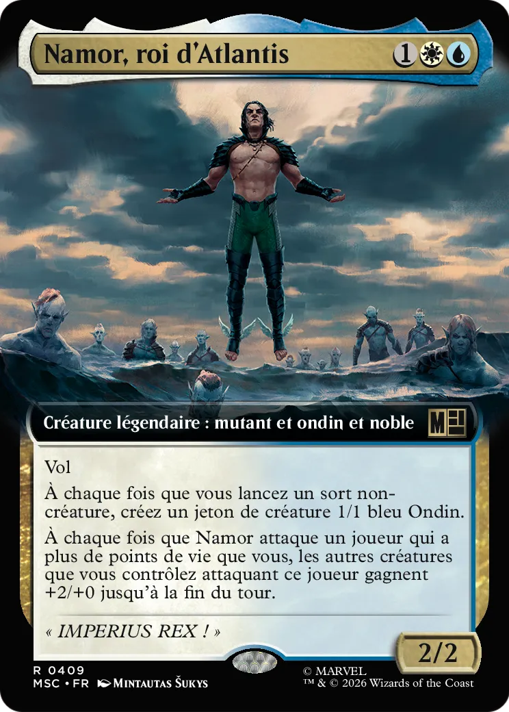 Namor, roi d'Atlantis — Marvel Super Heroes Commander — Magic: The Gathering