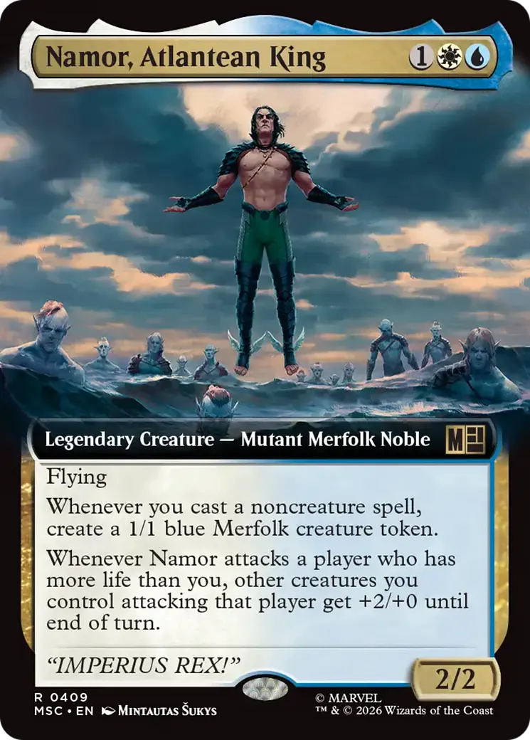 Namor, Atlantean King — Marvel Super Heroes Commander — Magic: The Gathering