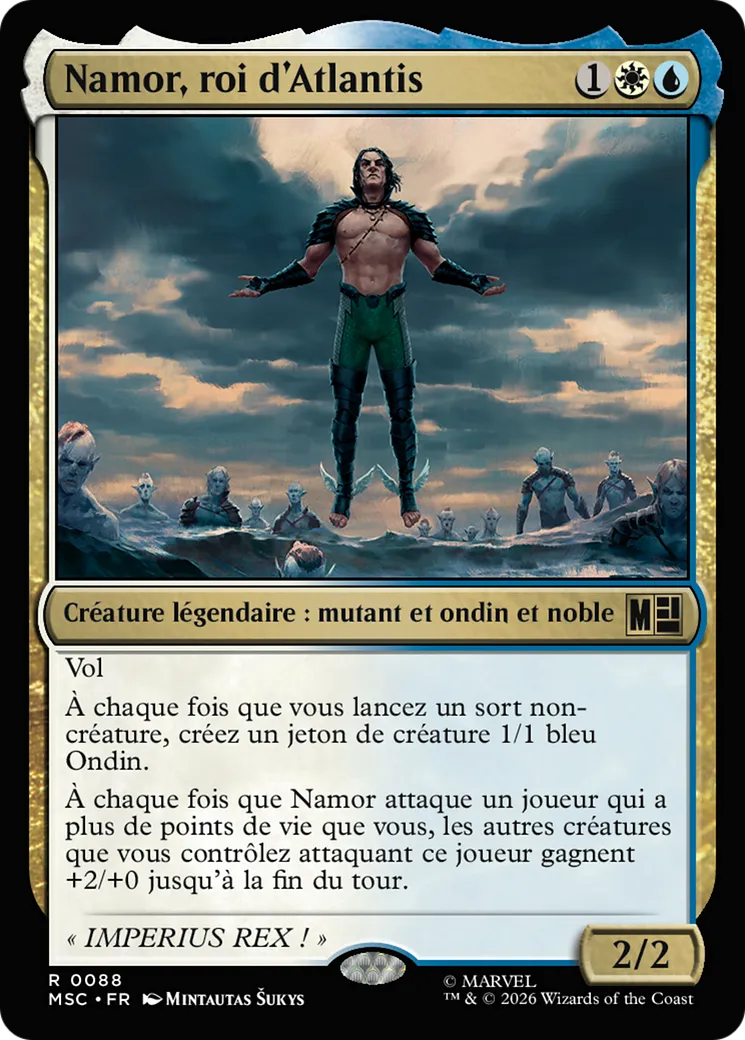 Namor, roi d'Atlantis — Marvel Super Heroes Commander — Magic: The Gathering