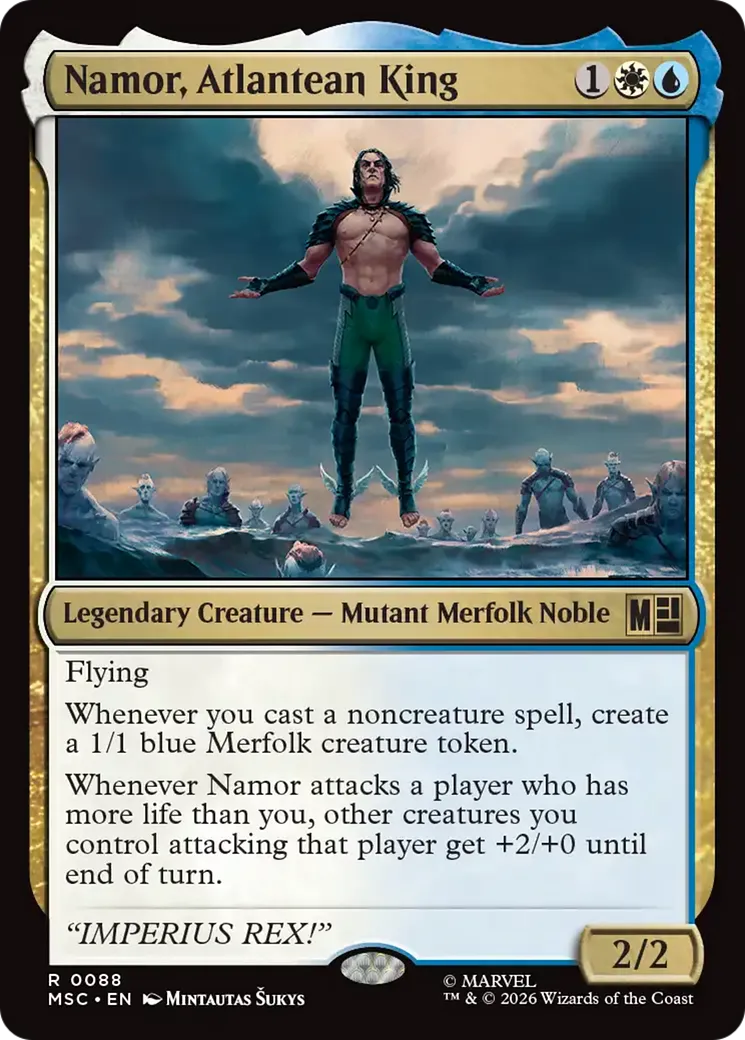 Namor, roi d'Atlantis — Marvel Super Heroes Commander — Magic: The Gathering