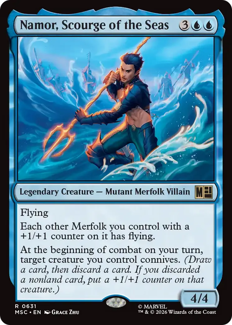 Namor, Scourge of the Seas — Marvel Super Heroes Commander — Magic: The Gathering